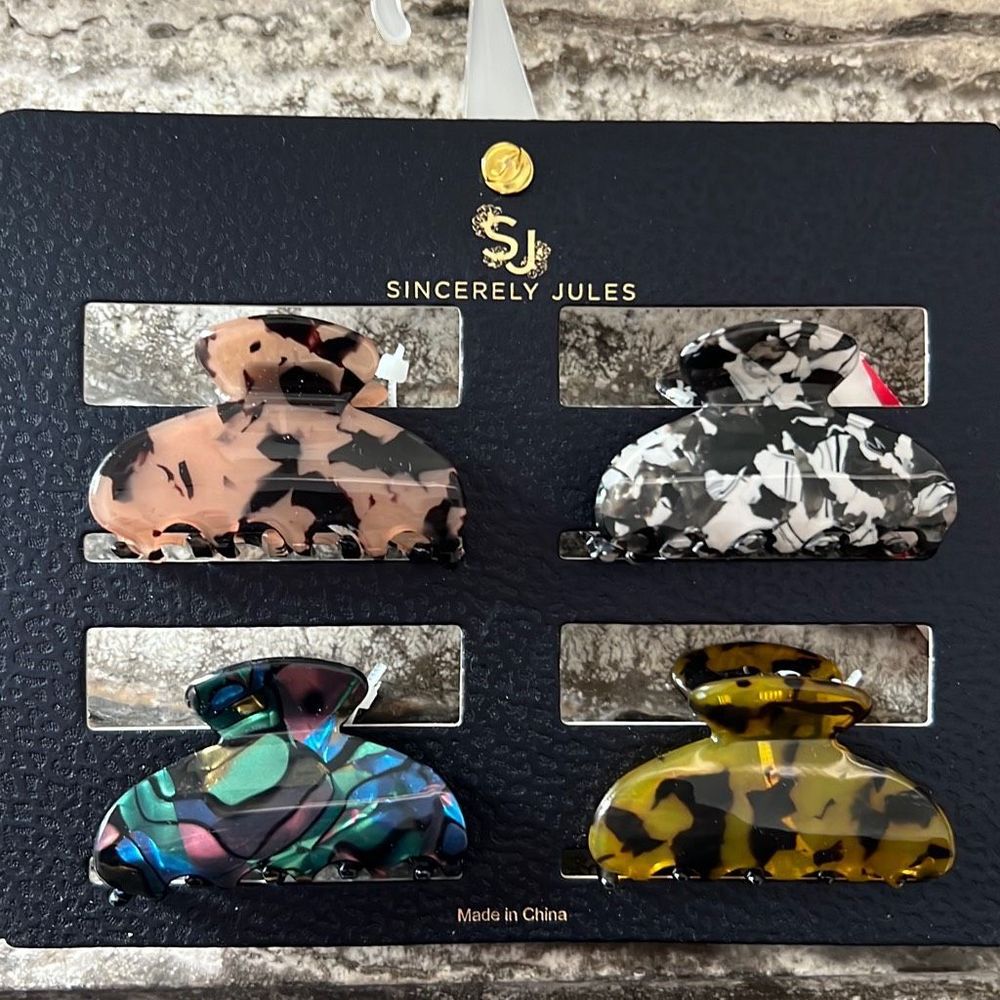 Sincerely Jules claw clips medium NWT